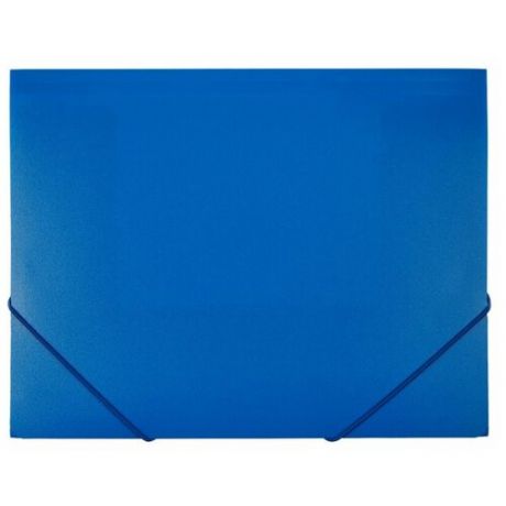 Папка на резинках Attache А4 пластиковая синяя (0.6 мм до 200 листов), 801571