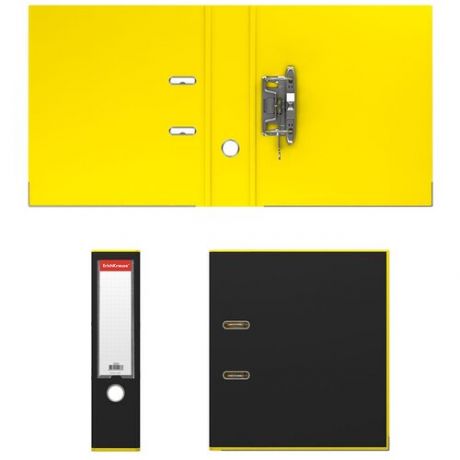 Папка–регистратор А4, 70 мм, "Accent", с арочным механизмом, жёлтая