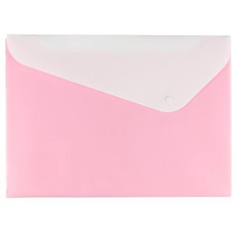 Папка-конверт Expert Complete Neon, А4, 2 отделения, кнопка, 180 мкр, песок, 20 шт, розовая