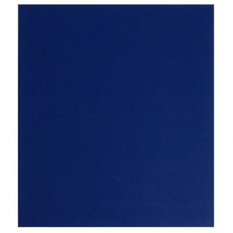 Альбом вертикальный для значков, с листами на ткани, 230 x 270 мм, бумвинил, синий