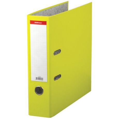 Папка–регистратор ERICH KRAUSE «Neon», ламинированная, 70 мм, желтая, 45398