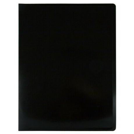 Папка с 20 прозр.вклад. Бюрократ Black&White BWBPV20BLCK A4 пластик 0.8мм черный/белый