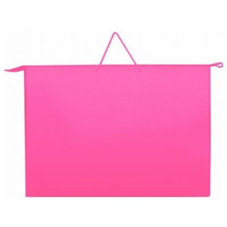 Папка пластиковая Оникс 46*34 см ПР-3 розовая
