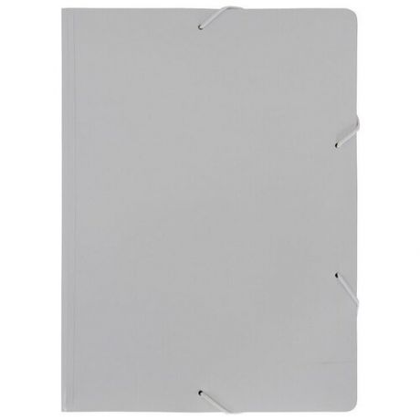 Папка на резинке Бюрократ Black&White BWPR05WT A4 пластик 0.5мм кор.30мм белый/черный