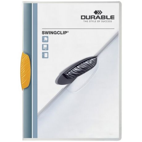 DURABLE Папка с клипом Swingclip A4, пластик, желтый
