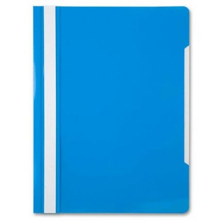 Папка- скоросшиватель Бюрократ - PS20AZURE A4 прозрач. верх. лист пластик голубой 0.12/0.16