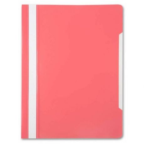 Папка- скоросшиватель Бюрократ - PS20PINK A4 прозрач. верх. лист пластик розовый 0.12/0.16