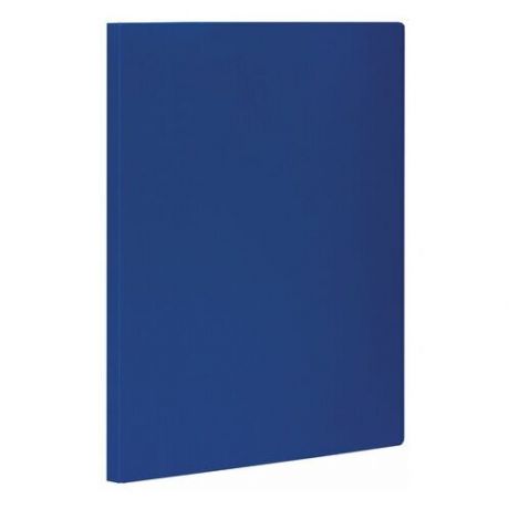 Папка с зажимом Staff (А4, до 100л пластик) синяя, 10шт. (229232)