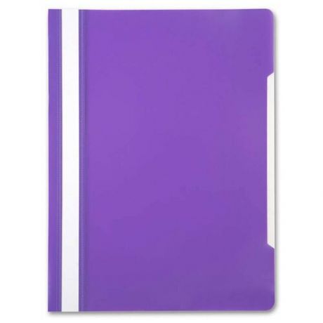 Папка- скоросшиватель Бюрократ - PS20VIO A4 прозрач. верх. лист пластик фиолетовый 0.12/0.16
