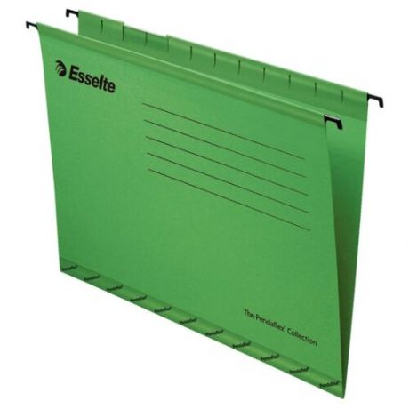 Подвесные папки Foolscap ESSELTE (400х240 мм), до 300 листов, 25 шт., зеленые, картон, ESSELTE "PlusFoolscap", 90337