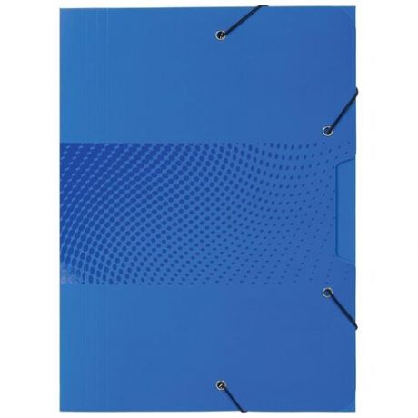 Папка на резинках Attache Digital картонная синяя 270 г/кв.м до 300 листов, 1100491