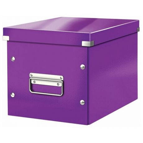 Короб архивный Leitz Click&Store, куб, (M), фиолетовый