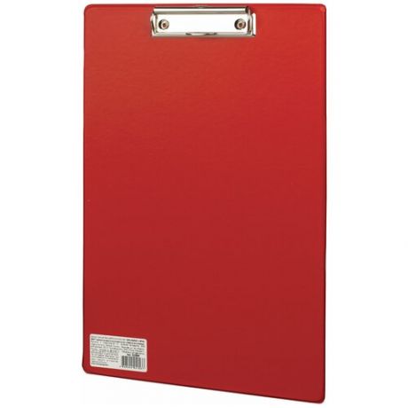 Доска-планшет BRAUBERG "Comfort" с прижимом А4 (230х350 мм), картон/ПВХ, бордовая, 222660
