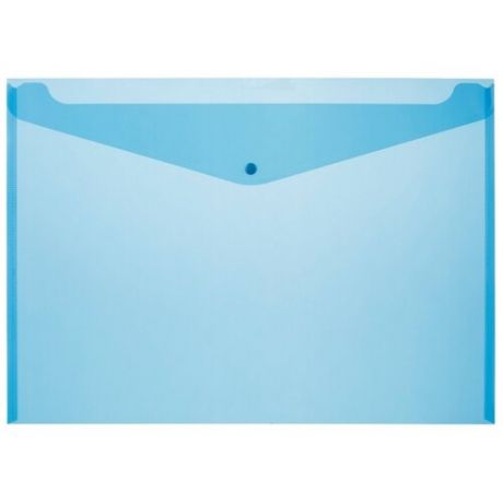 Папка-конверт Attache на кнопке A3 синяя 0.18 мм 5 штук в упаковке, 993218
