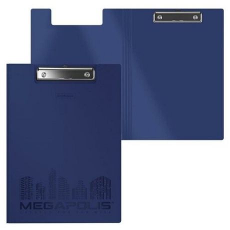 Папка-планшет пластиковая А4 ErichKrause"MEGAPOLIS" синий 50145 ErichKrause 4864368 .
