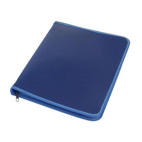Папка-конверт Attache на молнии А4 пластиковая синяя 0.5 мм, 142957