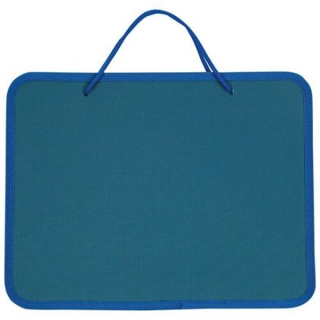Папка-портфель пластиковая А4 синяя (270x350 мм), 268867