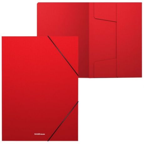 Папка на резинках пластиковая ErichKrause® Matt Classic, 30мм, A4, красный