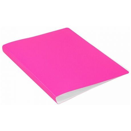 Папка с файлами Бюрократ Double Neon, 20 вкладышей, A4, розовый