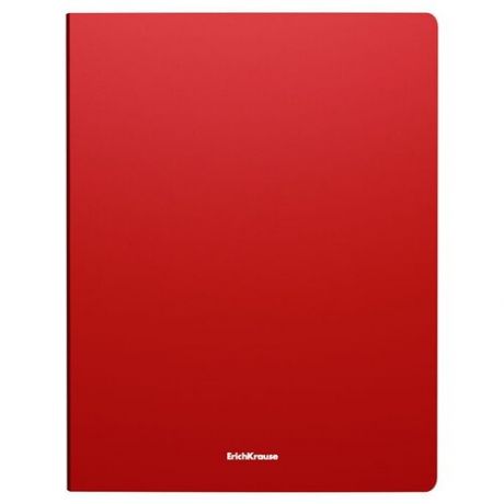 Папка с боковым зажимом пластиковая ErichKrause Matt Classic, A4 красный 2штуки в комплекте