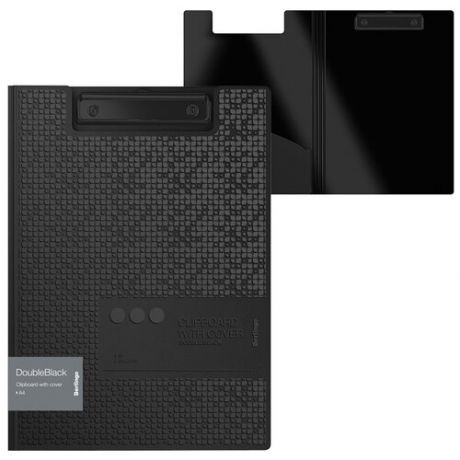 Berlingo Папка-планшет с зажимом DoubleBlack А4, пластик, черный