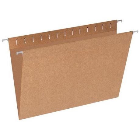 Attache Подвесная папка Economy Foolscap, картон, 10 штук, 405x240мм, коричневый