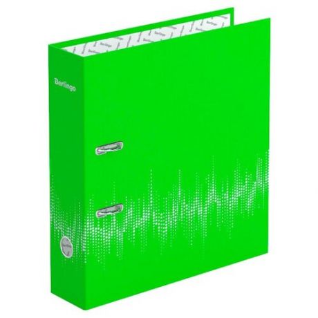 Berlingo Папка-регистратор с арочным механизмом Neon A4, 70 мм, картон, зеленый