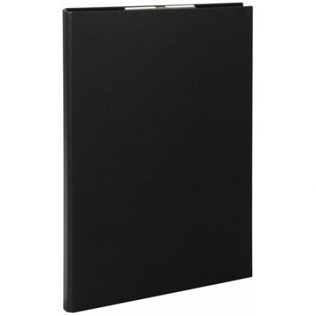 STAFF Папка-планшет Everyday А4, с прижимом и крышкой, картон/бумвинил, черный