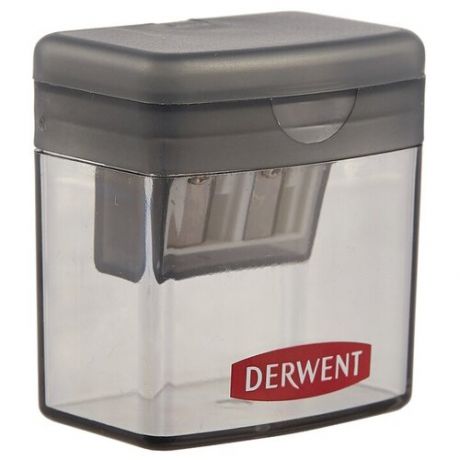 Derwent Точилка двойная с контейнером 2301930 серый