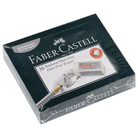 Faber-Castell Набор ластиков Dust Free 187130, 30 шт белый