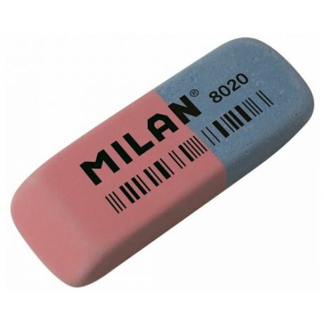MILAN Ластик 8020 красный/синий