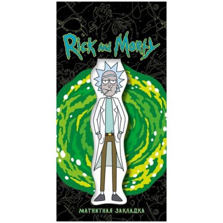 <не указано>. Фигурная магнитная закладка. Рик. Вселенная Rick and Morty/Рик и Морти