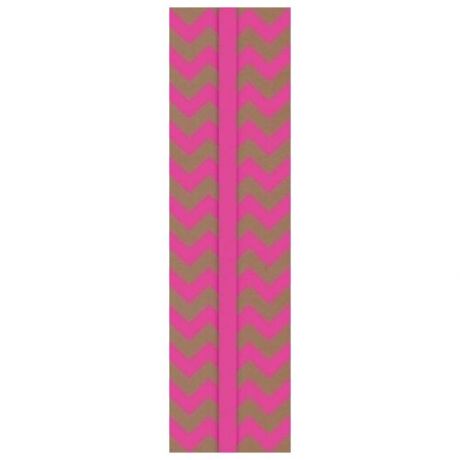 Закладка для книг картонная "Розовый зигзаг"