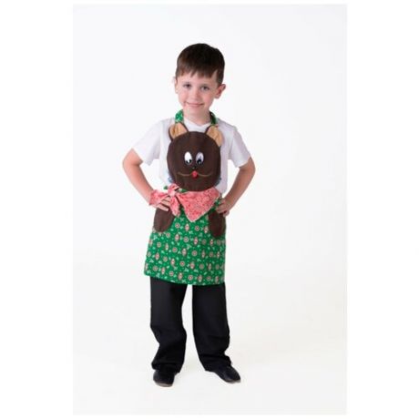 Карнавальный костюм для детей Вини Фартук Медведь детский, 110-116 см