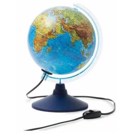 Глобен Глобус физико-политический "Глобен", интерактивный, диаметр 210 мм, с подсветкой от батареек, с очками