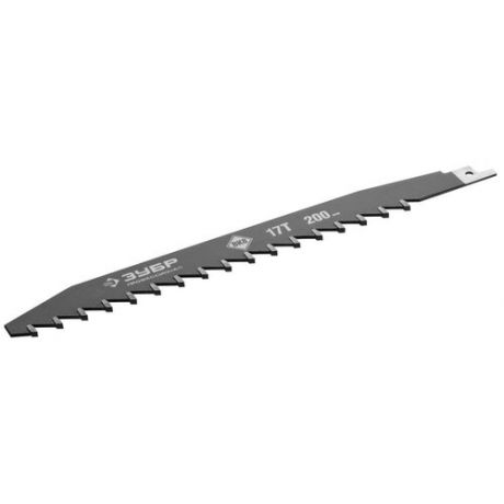ЗУБР 250/200, 17T, с тв.зубьями для сабельной эл.ножовки, полотно по лёгкому бетону 159770-17 Профессионал