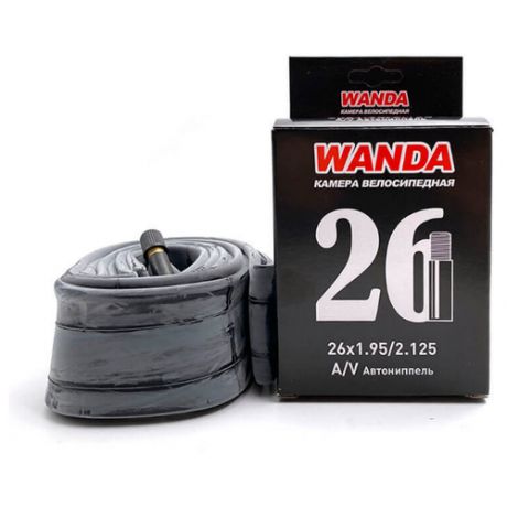 Велосипедная камера 26" Wanda 26x1.95/2.125 A/V черный