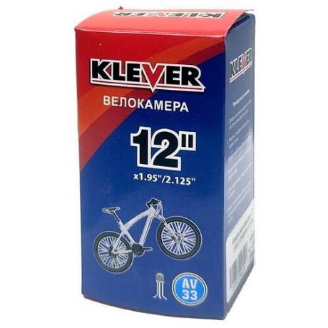 Велосипедная камера 12" x 2.125" KLEVER 37821 черный