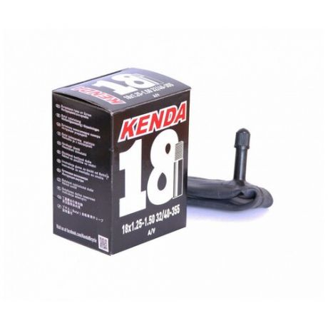 Камера KENDA 18" авто ниппель "узкая" 1.25-1.50 (32/40-355) для складных вело