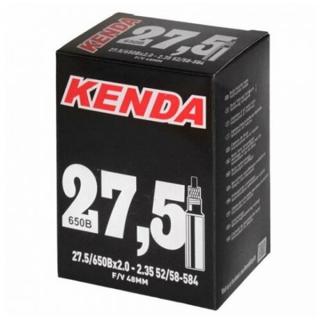 Камера для велосипеда KENDA 27.5"х2.00-2.35 (52/58-584) спортниппель 48мм 5-511265