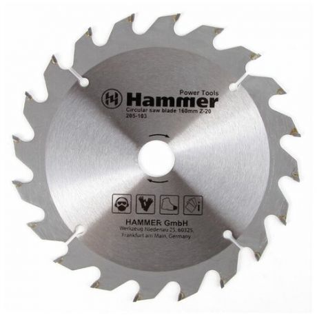 Пильный диск Hammer Flex 205-103 CSB WD 160х20 мм