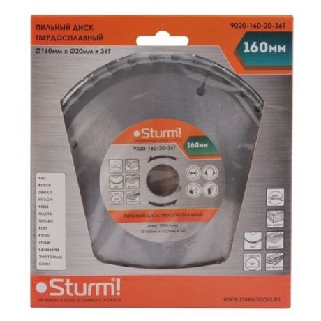 Пильный диск Sturm! 9020-160-20-36T 160х20 мм
