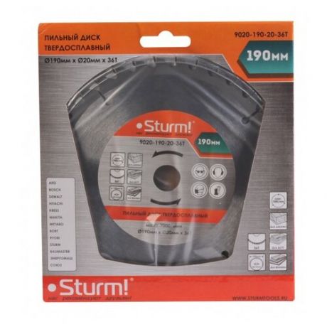 Пильный диск Sturm! 9020-190-20-36T 190х20 мм