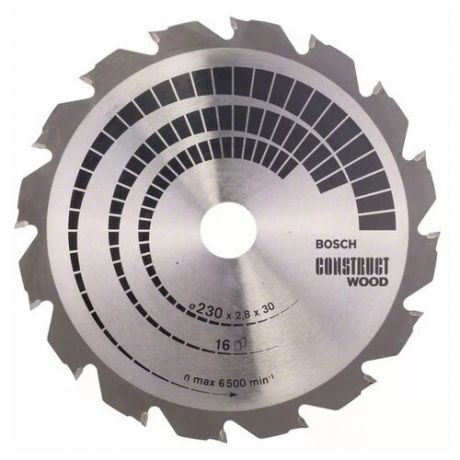 Пильный диск BOSCH Construct Wood 2608640635 230х30 мм