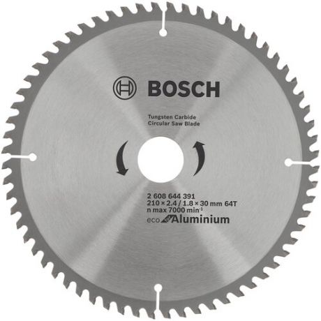 Пильный диск BOSCH Eco Aluminium 2608644391 210х30 мм