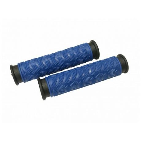 Ручки .С49BB на руль 3-457 резиновые 125мм 2-х компонентные сине-черные CLARK`S
