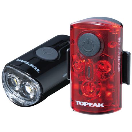 TOPEAK Комплект фонарей TOPEAK Mini Combo USB