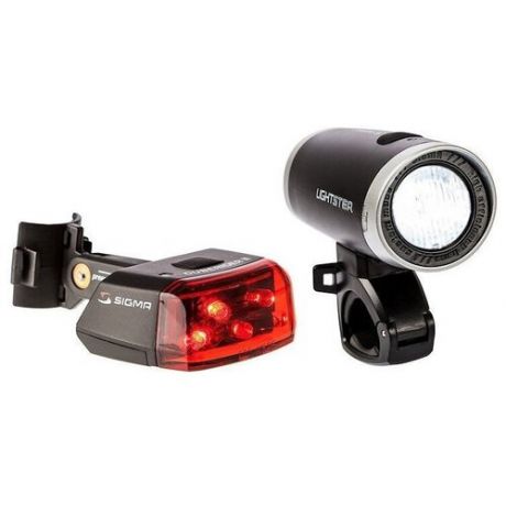 Комплект фонарей SIGMA Lightster + Cuberider II черный