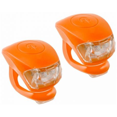 Фонарики- брелоки передний+задний COBRA IV M-WAVE оранжевый