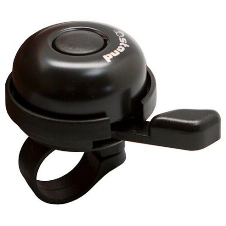 Звонок cd-603, мтериал: алюминиевый купол, пластиковая база, крепление: на руль d:22,2мм, цвет: чёрный.
